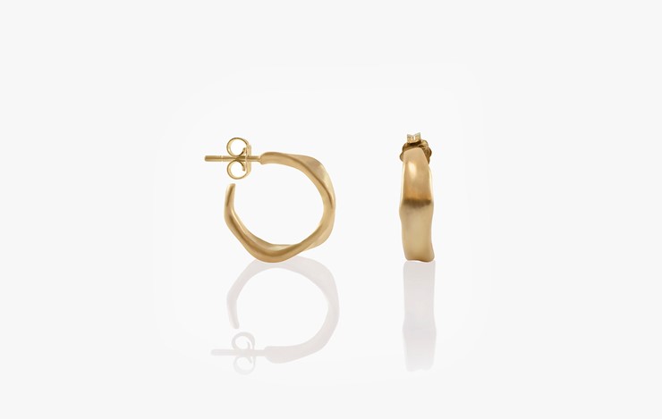 BABY MALAK HOOP PURE ROUND EARRINGS